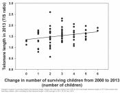 Having more children slows down aging process