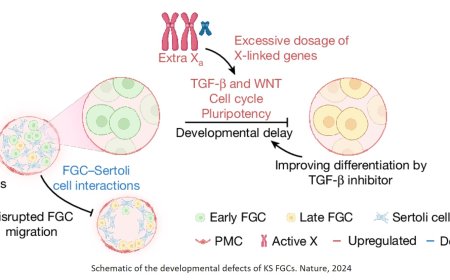 Extra X chromosome impairs the development of male fetal germ cells