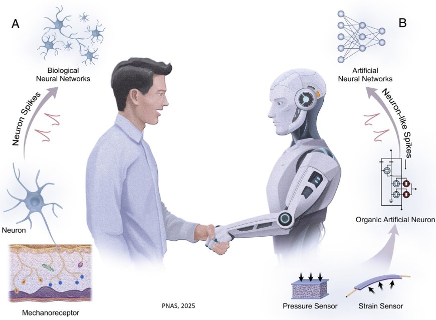 Artificial sensing system using synthetic neurons