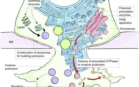Lipid synthesis and polarized prenylation drive cell invasion