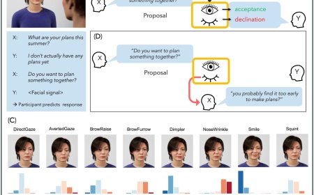 Facial signals predictive of upcoming social actions