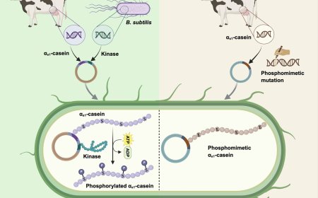 Production of phosphorylated and functional αs1-casein in Escherichia coli