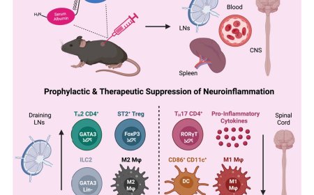 Serum albumin-fused interleukin-33 suppresses experimental autoimmune encephalomyelitis