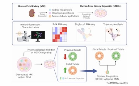 Human kidney organoids from stem cells
