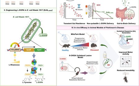 Bioengineered gut bacterium synthesizing levodopa alleviates motor deficits in models of Parkinson’s disease