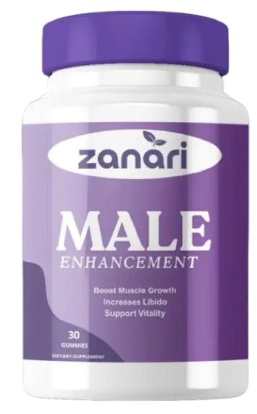 What benefits do Zanari Male Gummies claim to offer?