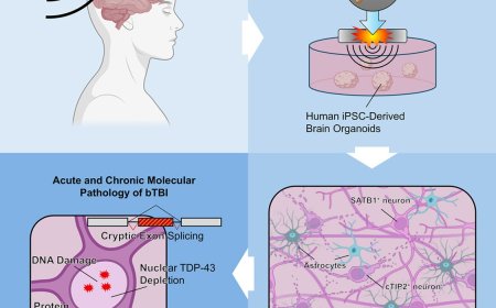 A tabletop blast device for the study of the long-term consequences of traumatic brain injury on brain organoids