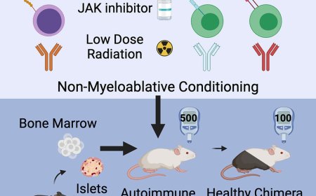 Curing autoimmune diabetes in mice with islet and hematopoietic cell transplantation after CD117 antibody-based conditioning